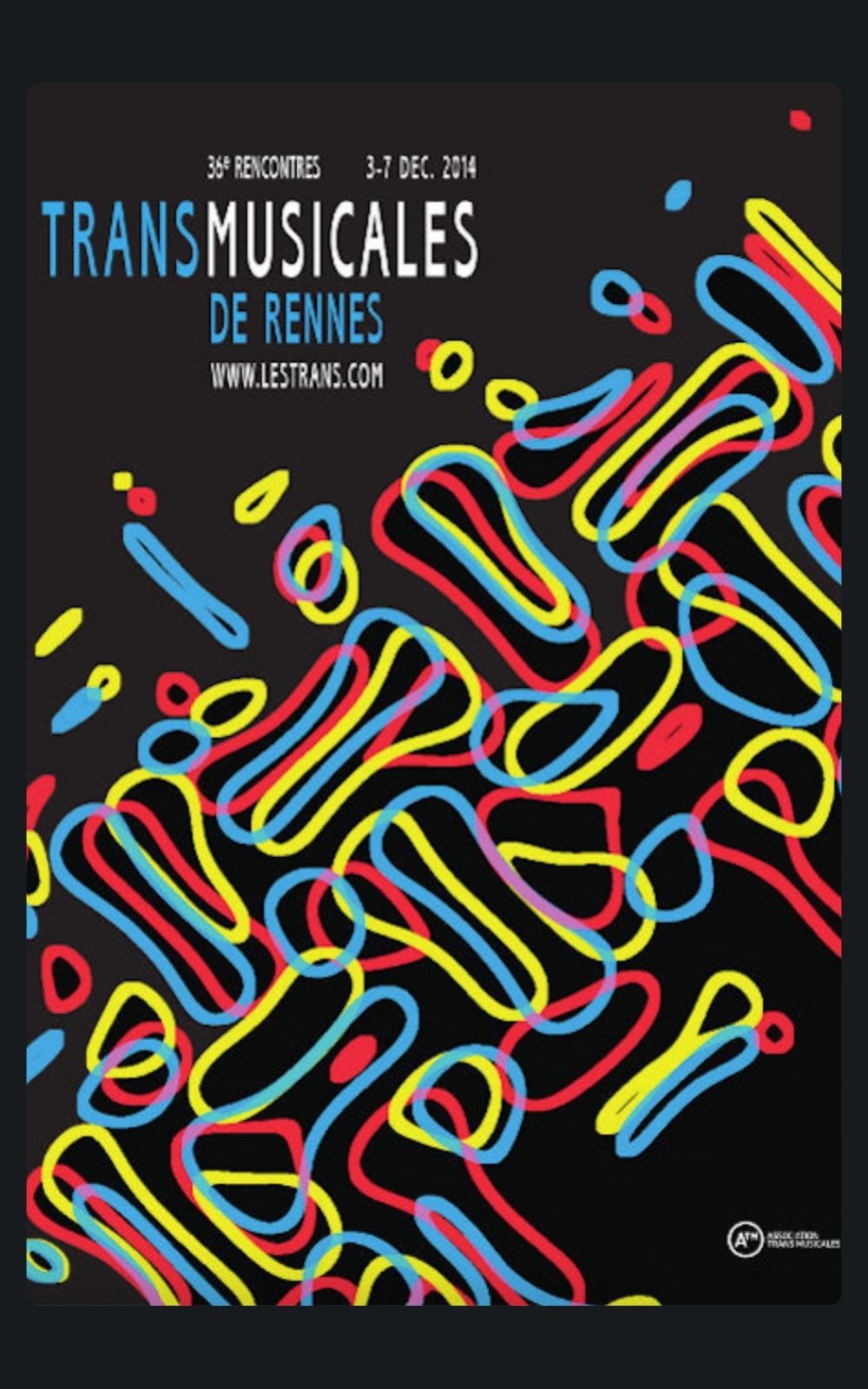 Page références - Affiche du festival Trans Musicales à Rennes en 2014 où la société de sécurité privée ACP Sécurité est intervenue.