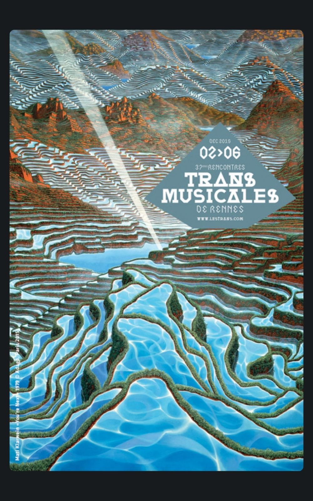 Page références - Affiche du festival Trans Musicales à Rennes en 2015 où la société de sécurité privée ACP Sécurité est intervenue.